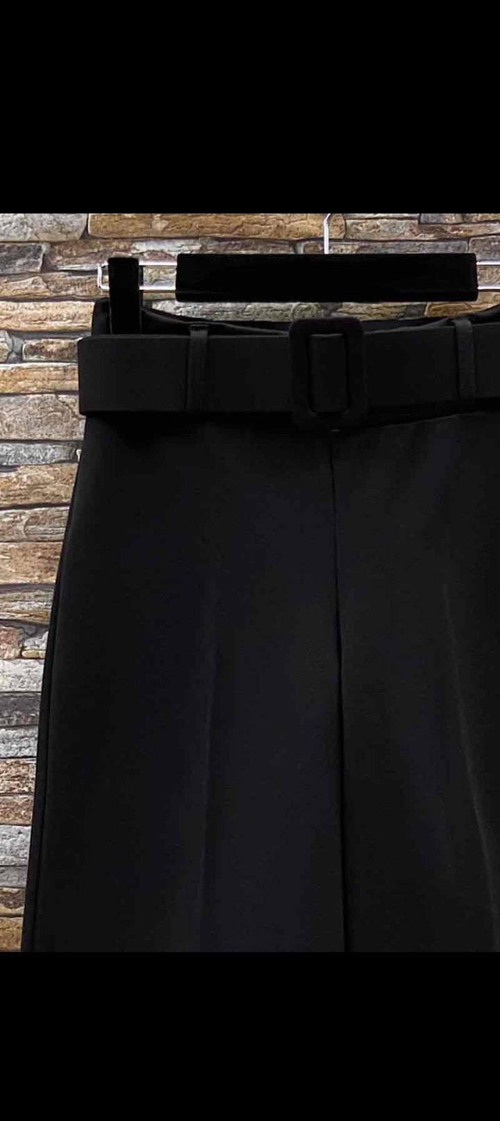 Pantalon NINI large, Palazzo en Milano chic avec ceinture fait main